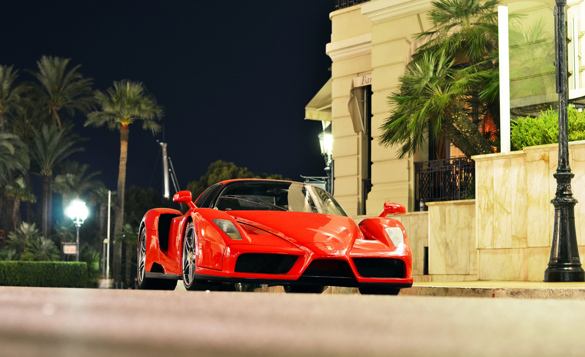 ferrari enzo ciudad mónaco noche