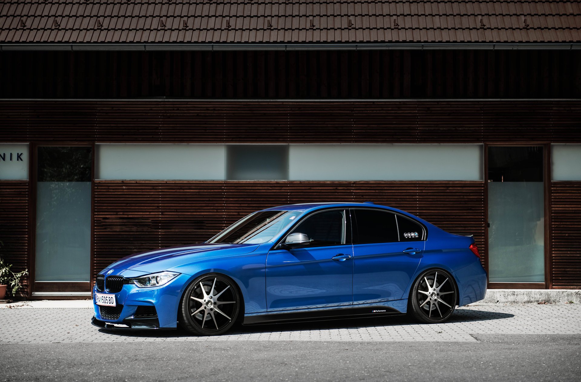 bmw tuning bmw bleu jantes