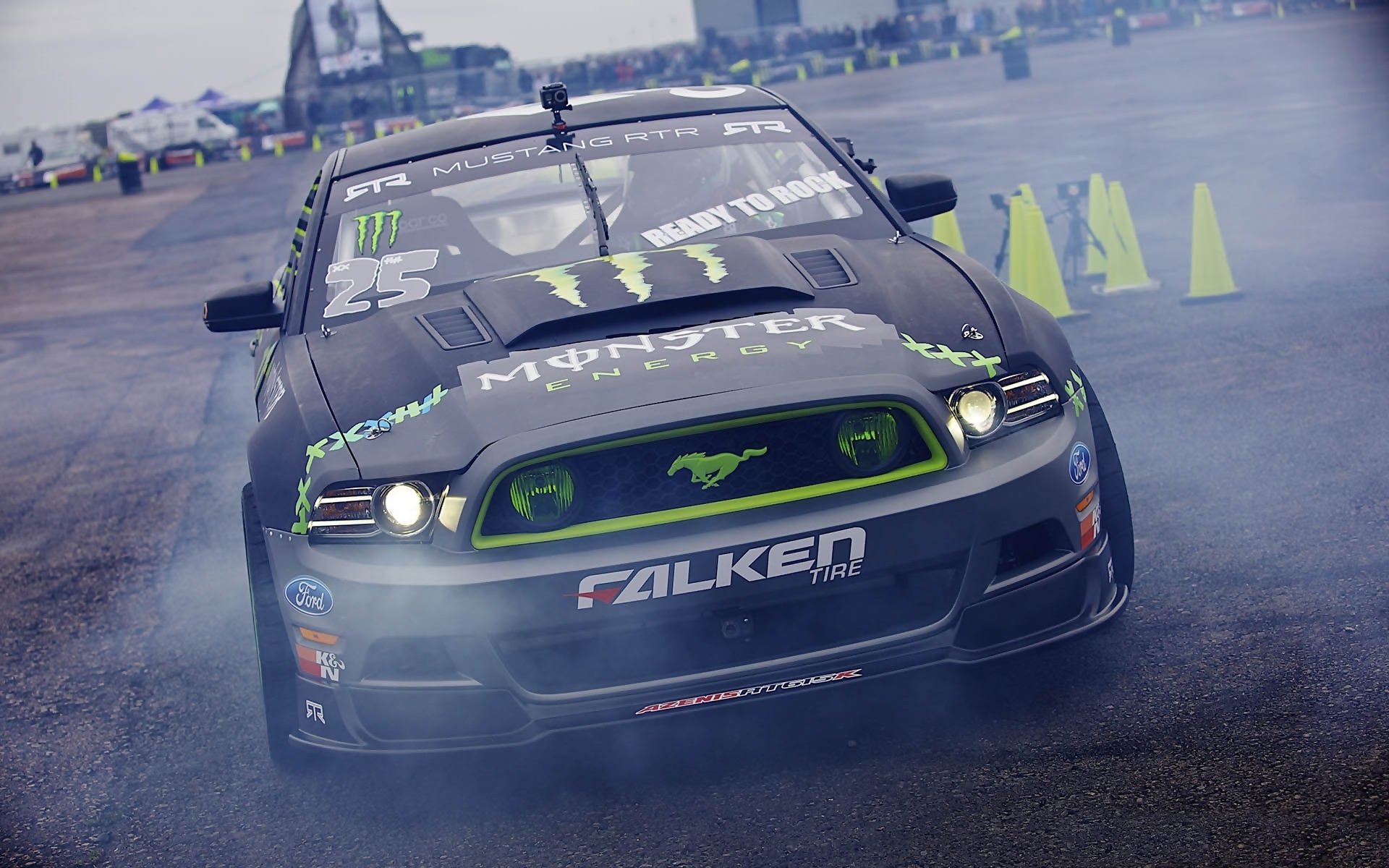 ford mustang falken monster energy gymkhana deriva