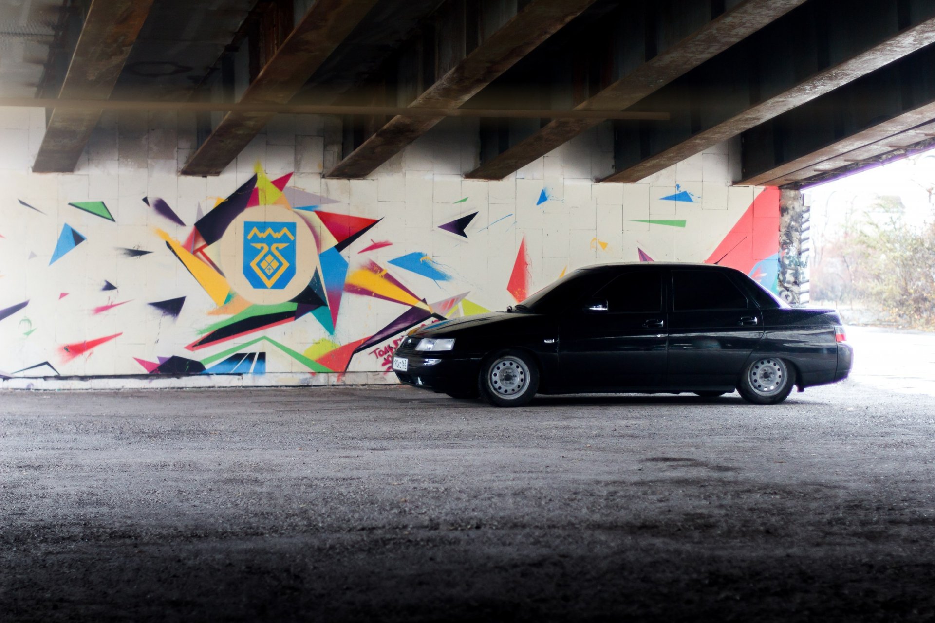 bpan lada vaz auto auto vaz-2110 lada 110 graffiti