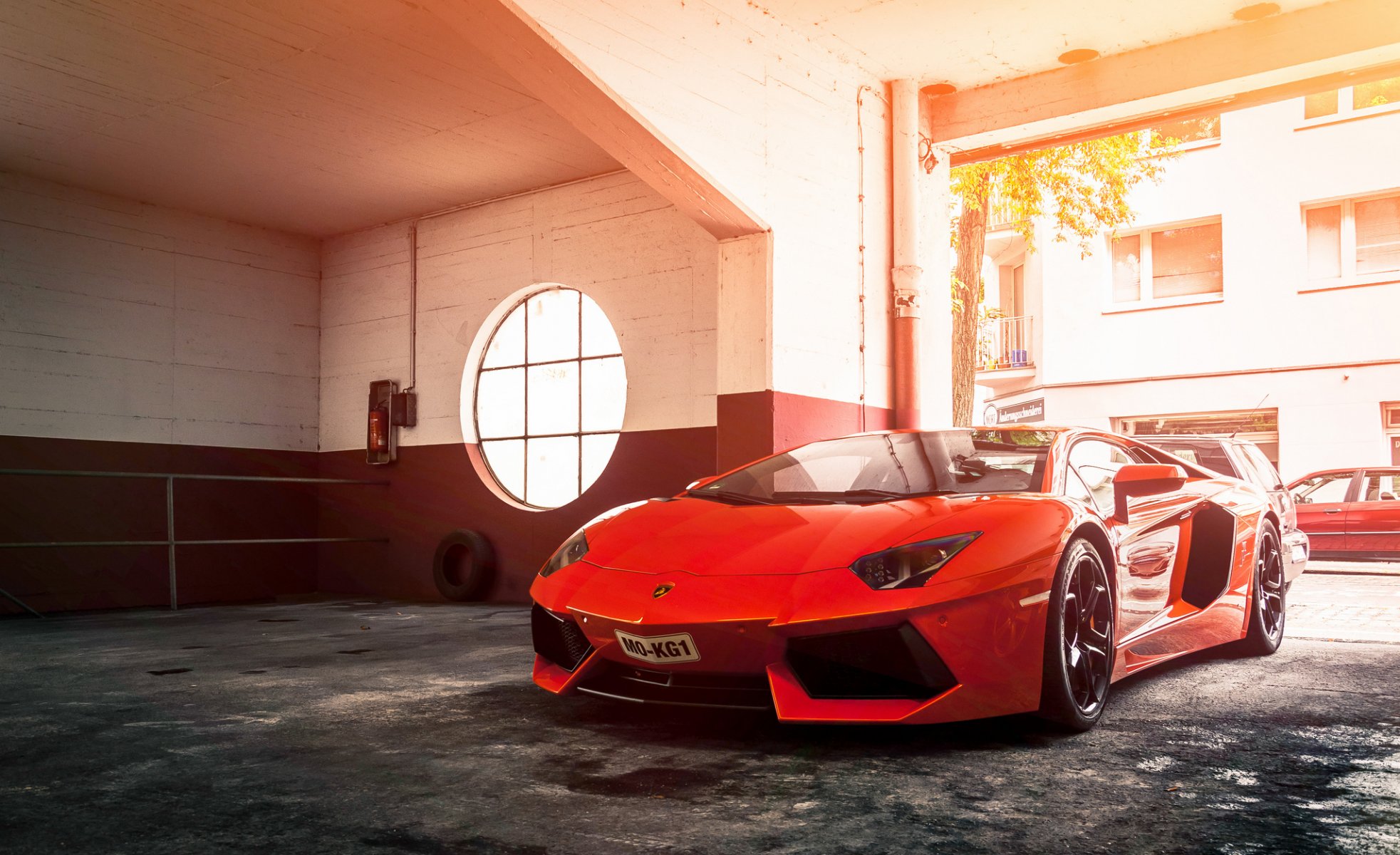 lamborghini aventador lp 700-4 rojo