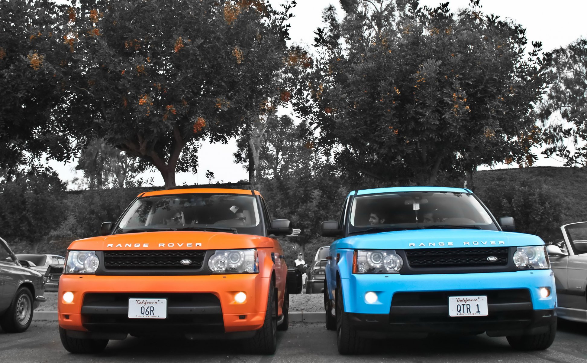 land rover range rover sport bleu orange land rover jeep