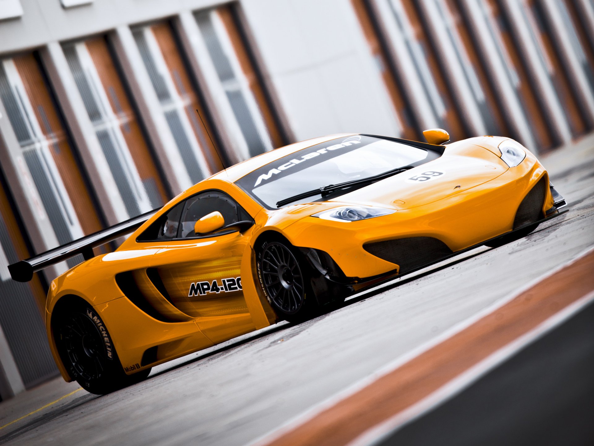 samochód samochód mclaren pomarańczowy mclaren mp4-12c gt3 wyścigi