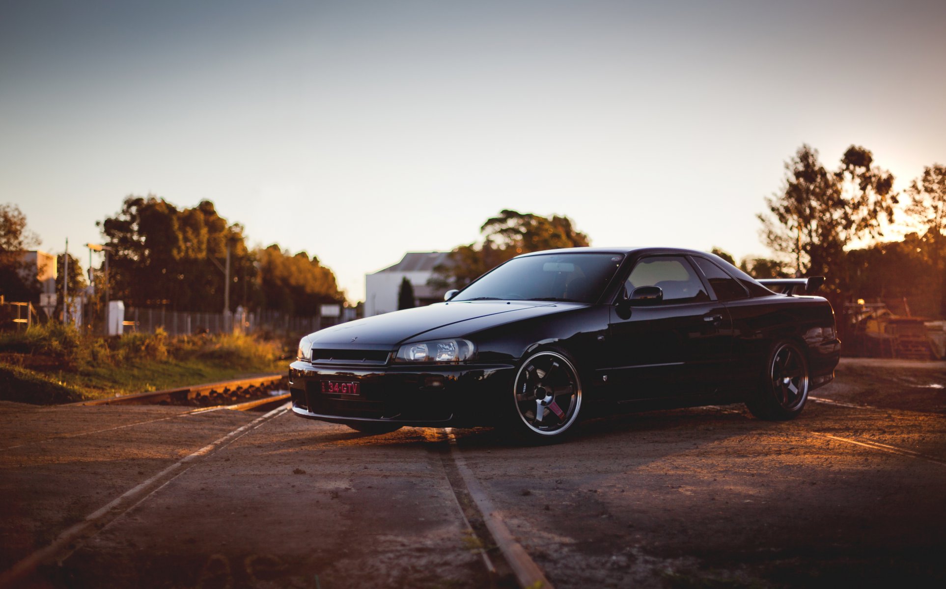 nissan horizon gtr r34 black front