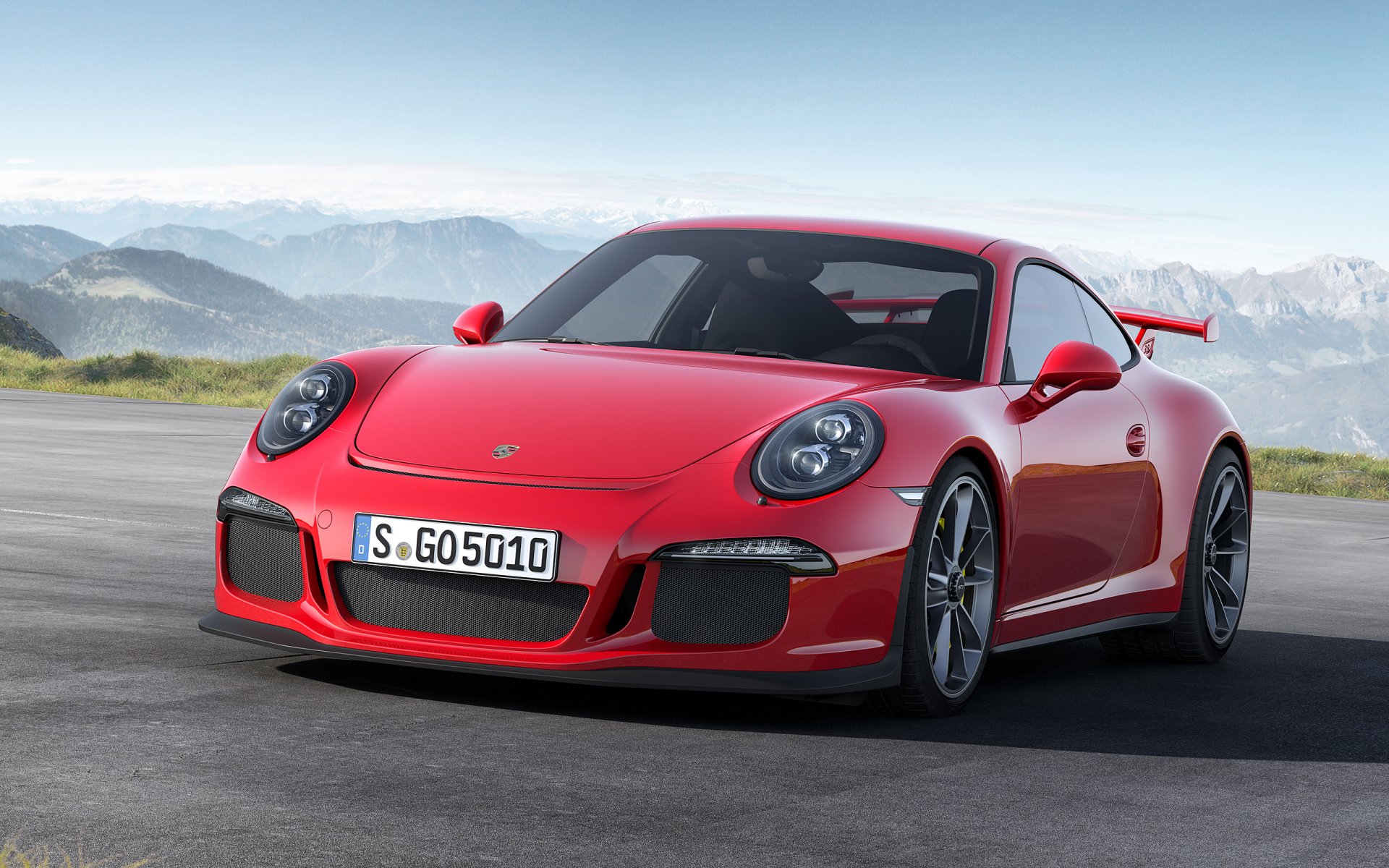 porsche 911 gt3 czerwony samochód sportowy 2014 samochód porsche czerwony