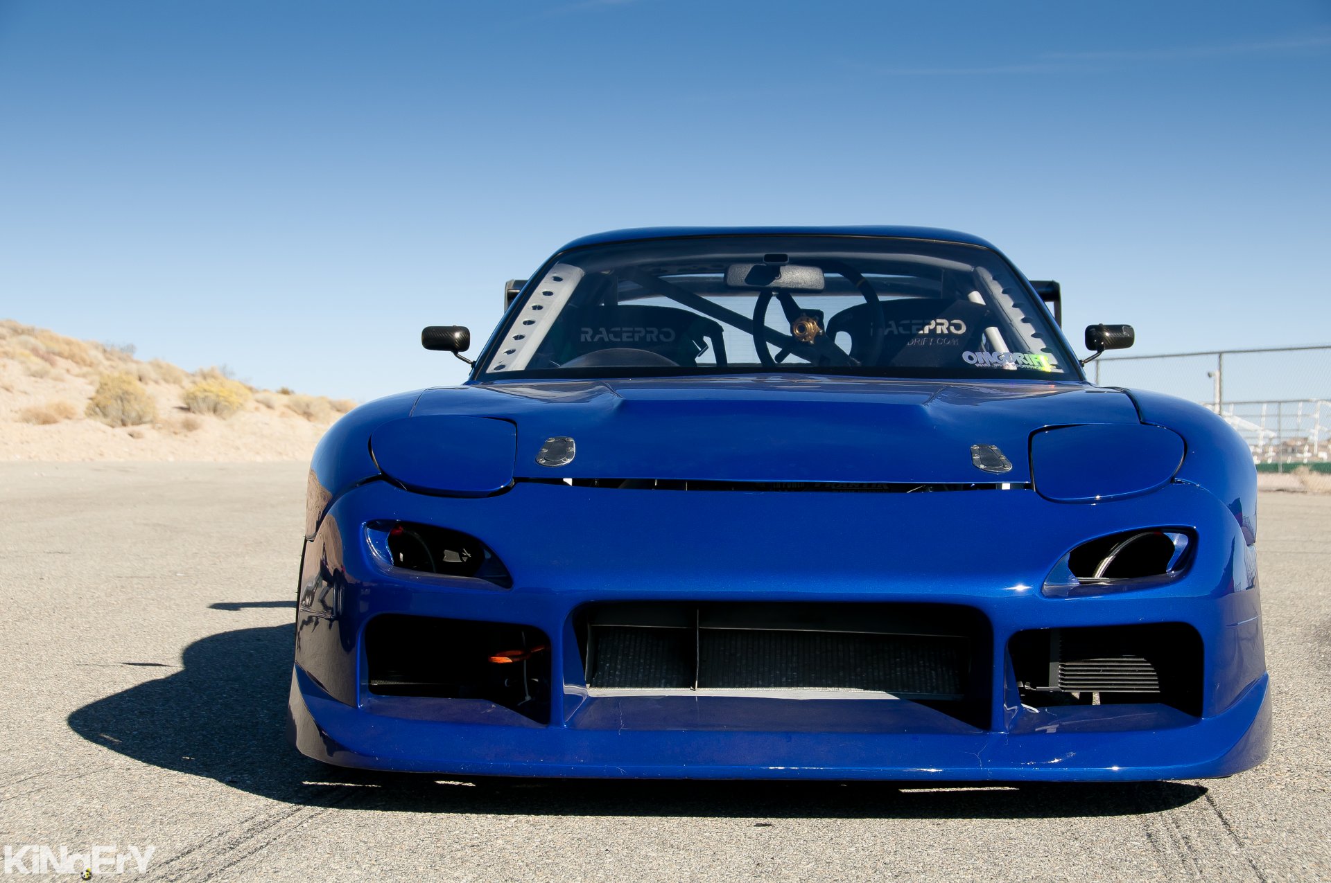 mazda rx-7 azul mazda azul tuning