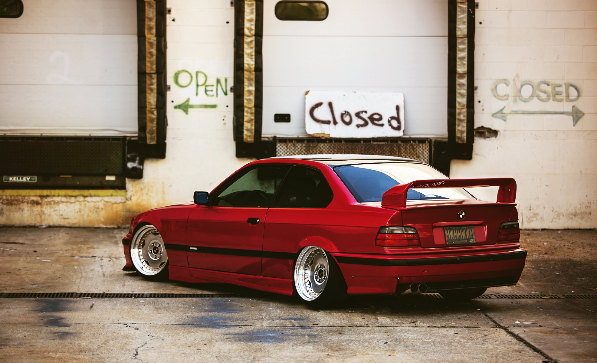 bmw e36 czerwone tuning bmw czerwone auto