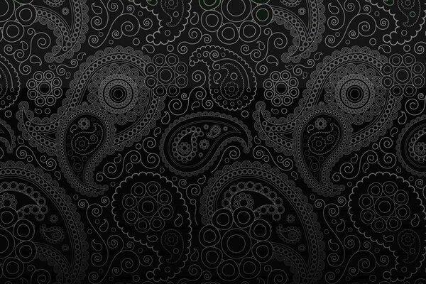 Texture noire avec des motifs sur la surface