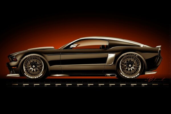 Ford Mustang tuning avec Hot Rod