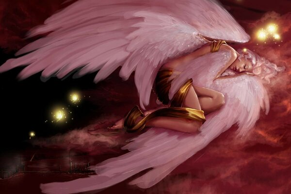 Lonely Fallen Angel art