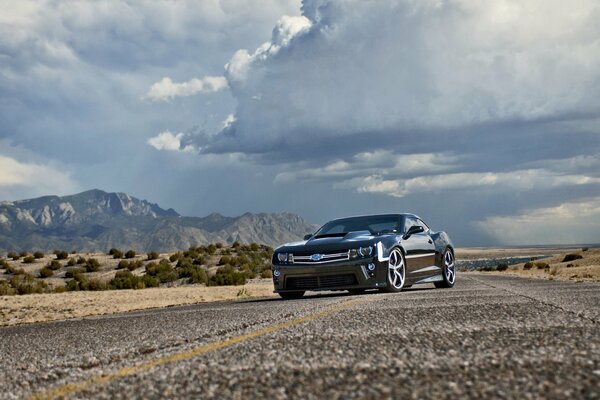 Incredible Chevrolet Camaro on the road. Car photo