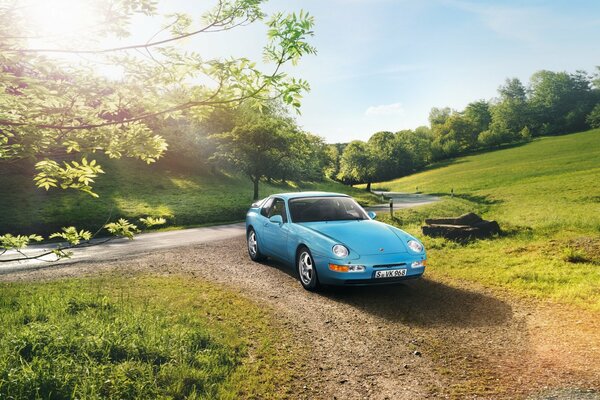 Porsche Coupé von 1991 Vorderansicht