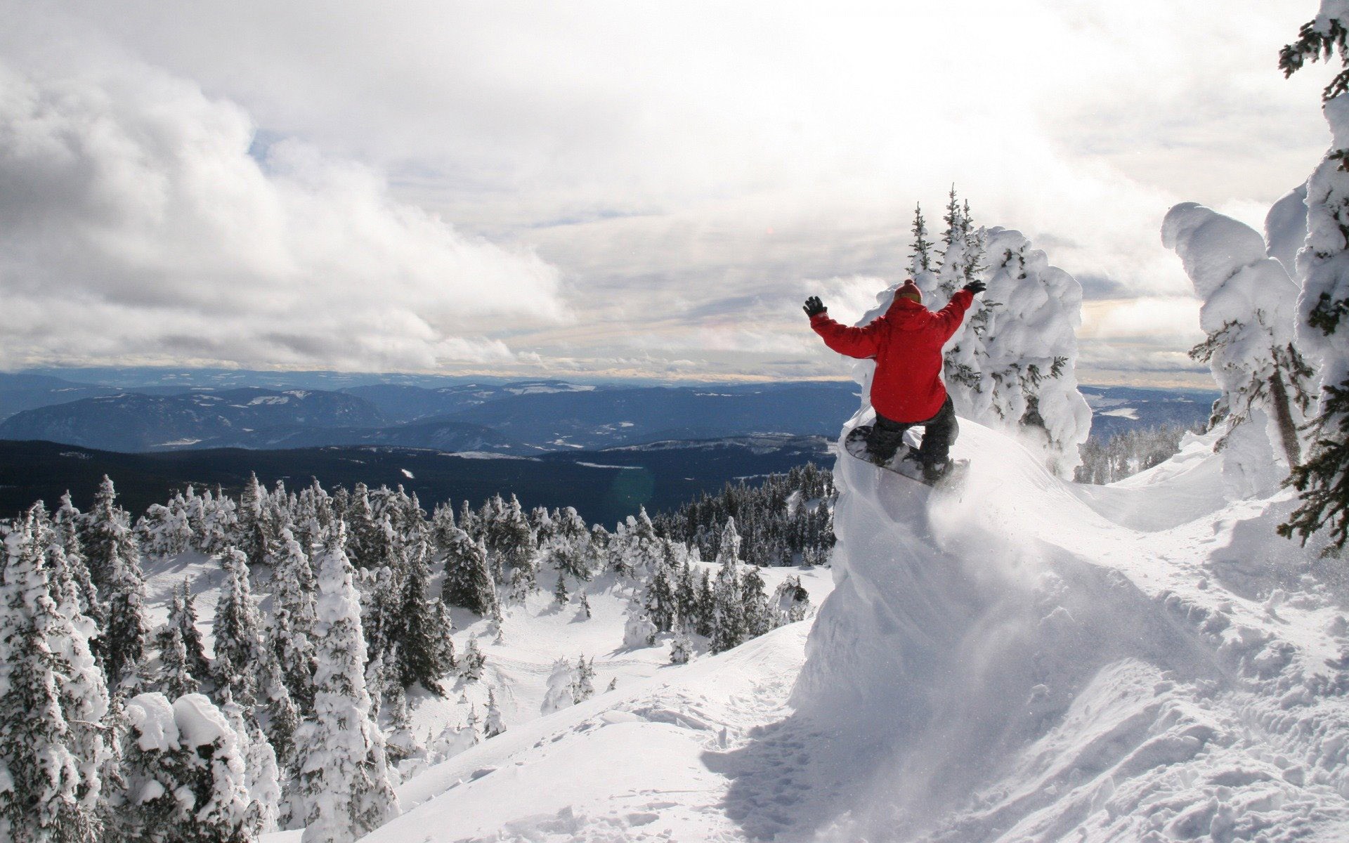 inverno foresta snowboard montagna