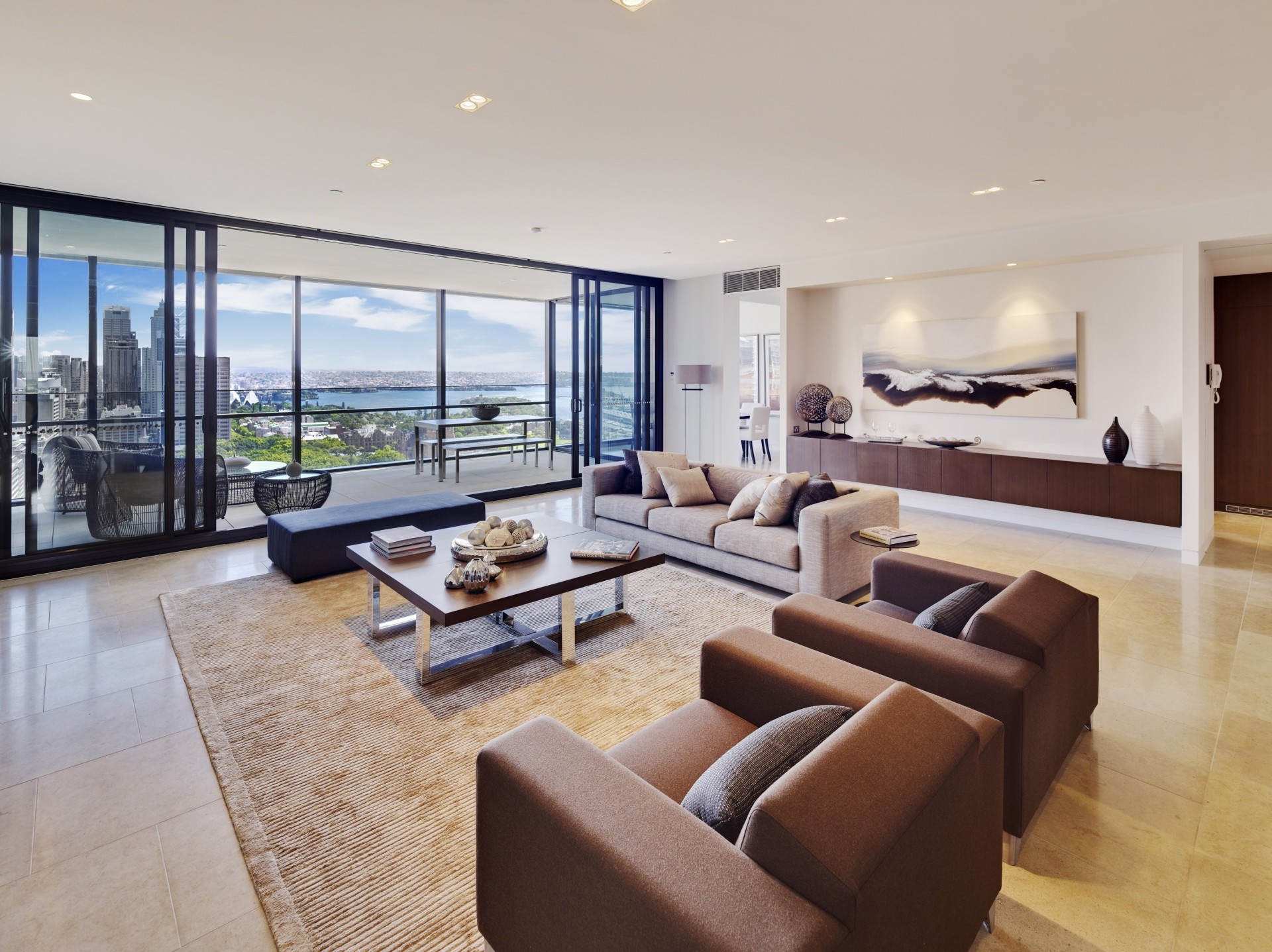 design sydney living space town style penthouses salon