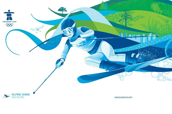 Drawing of the Winter Sports Olympics