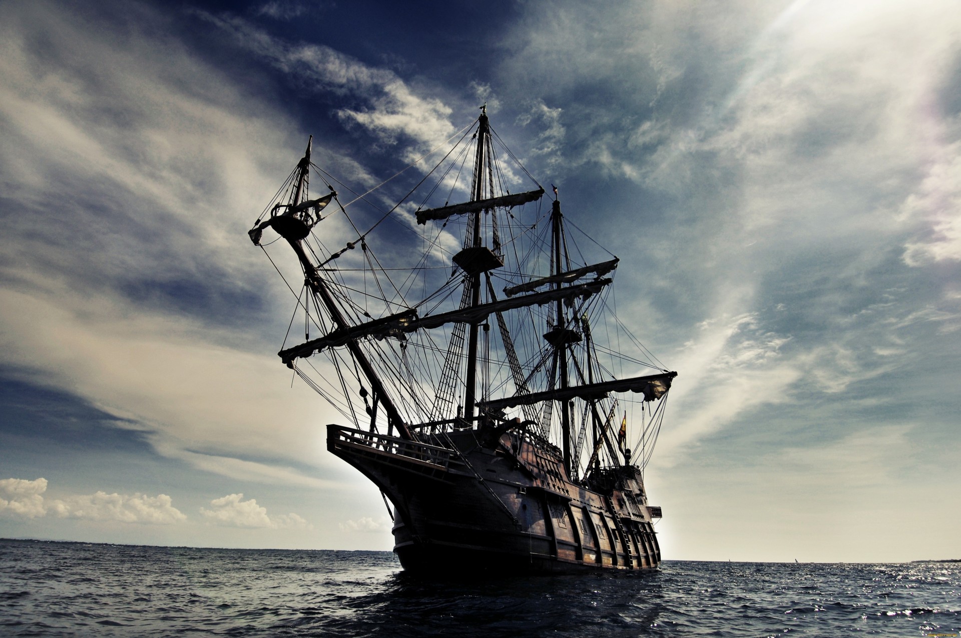 ailboats sea galleon