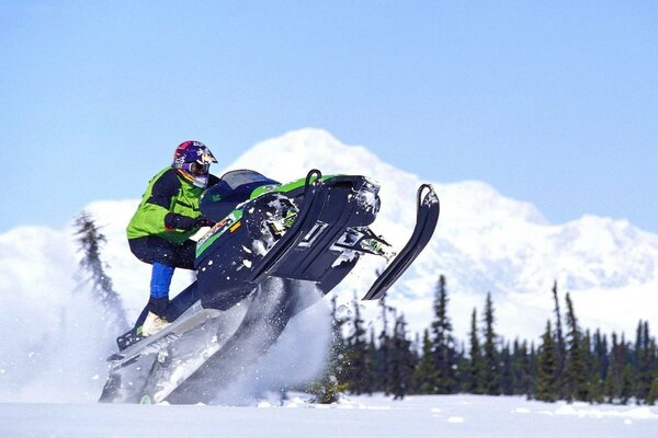 Snowmobile fahren in Alaska