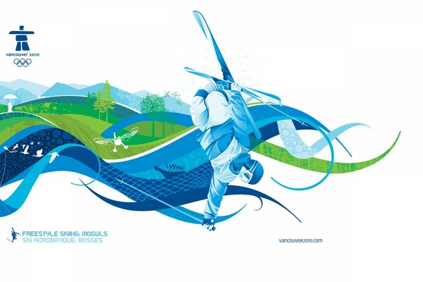 Poster delle Olimpiadi di Vancouver 2010