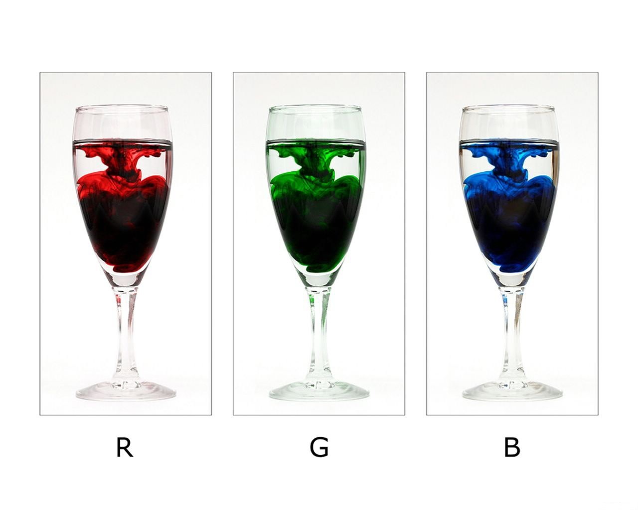 rgb copas de vino minimalismo