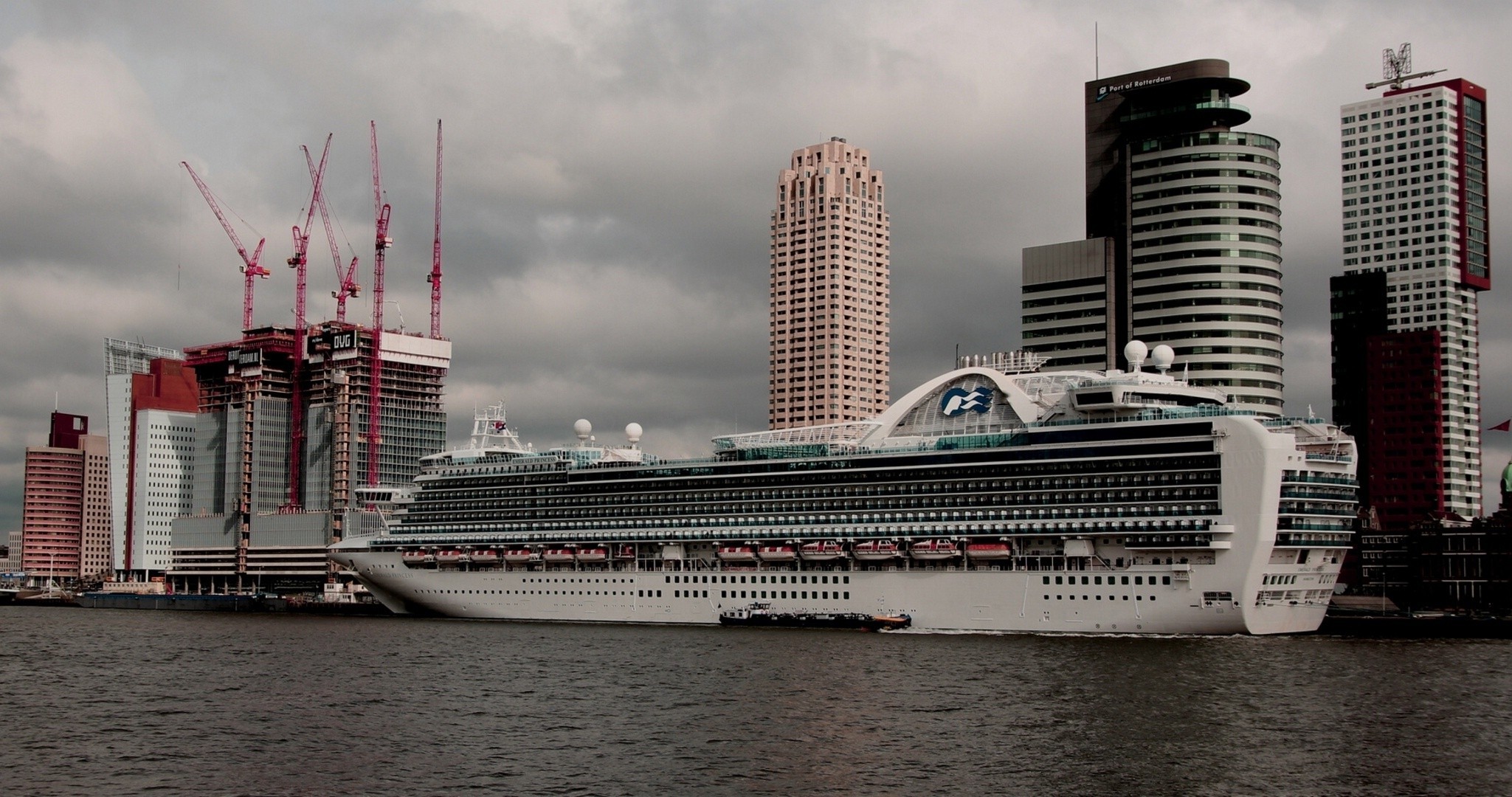 netherlands the netherlands rotterdam liner building pier