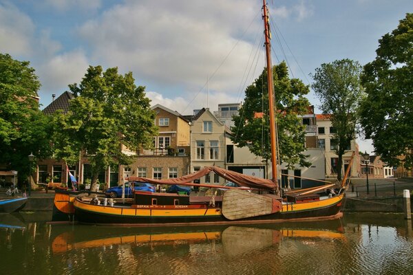 Quay quay in the Netherlands. Beauty