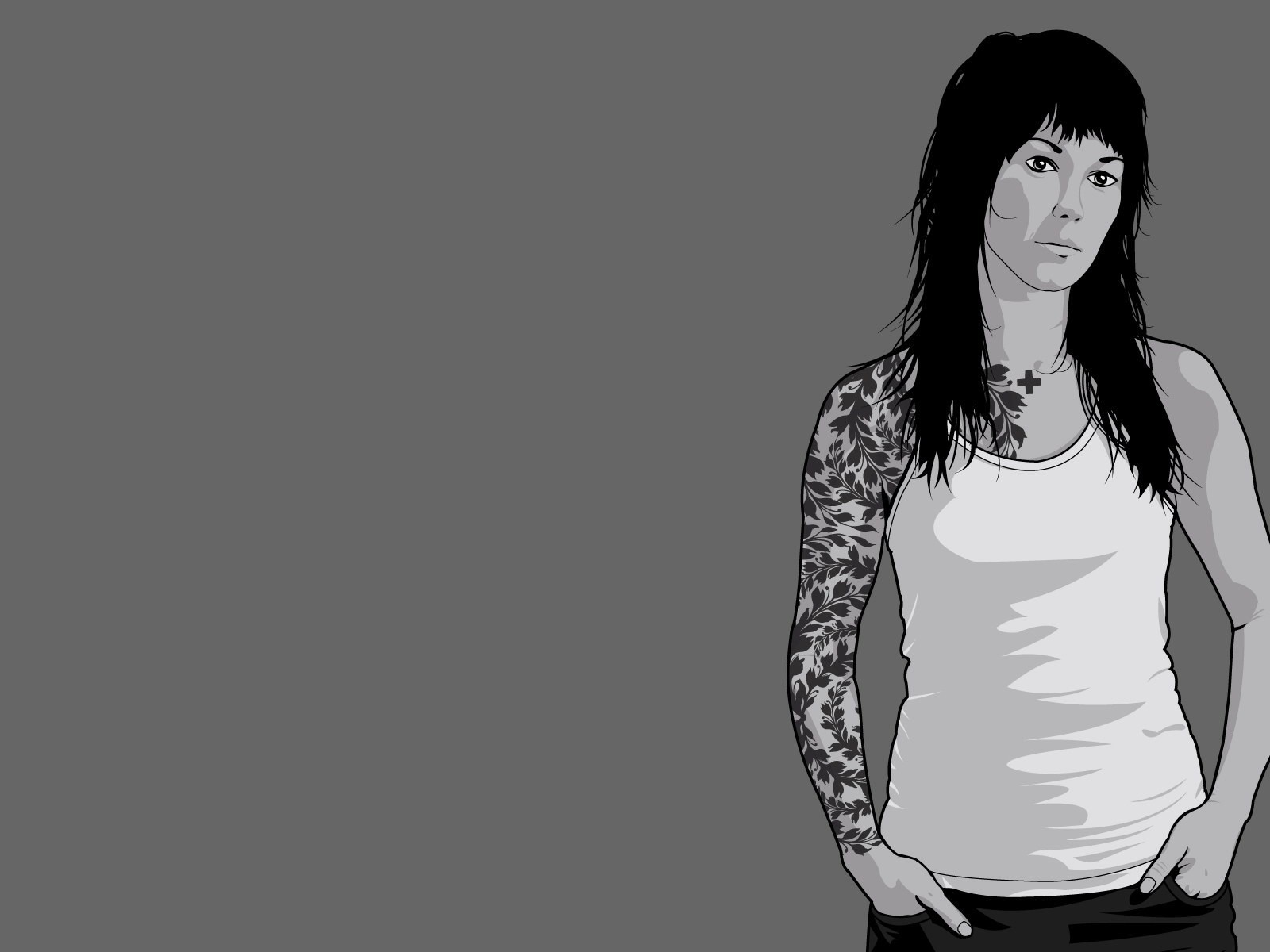 black white tattoos vector