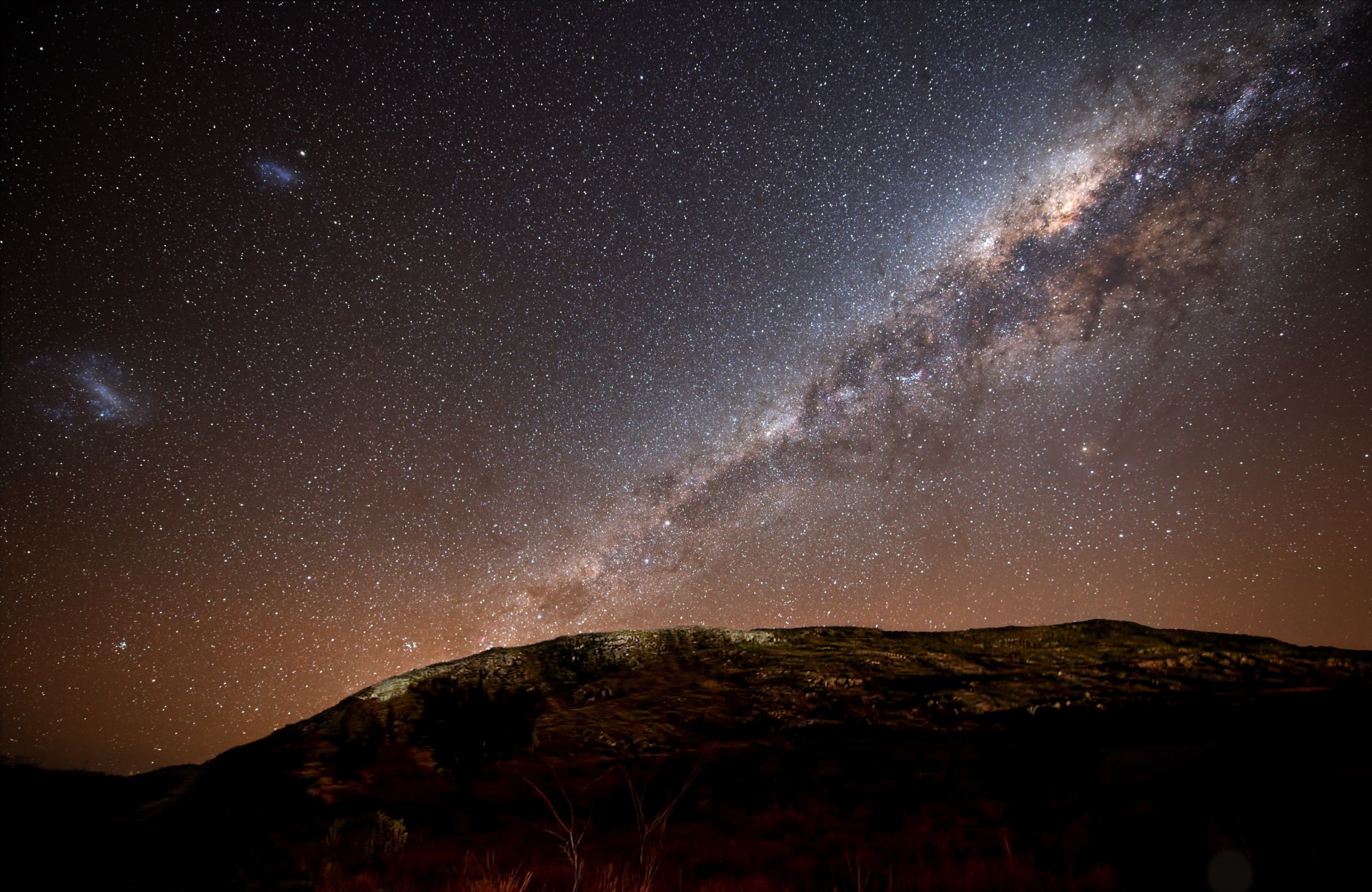 ciel nocturne voie lactée galaxie