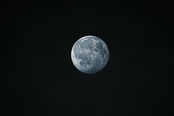 Luna e spazio. Cielo notturno