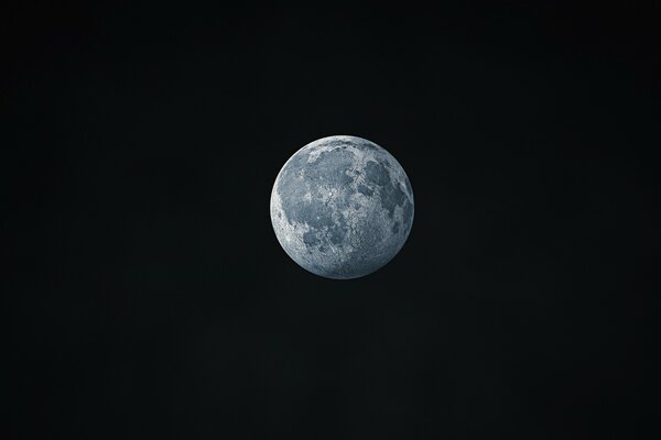 Луна и космос. Ночное небо
