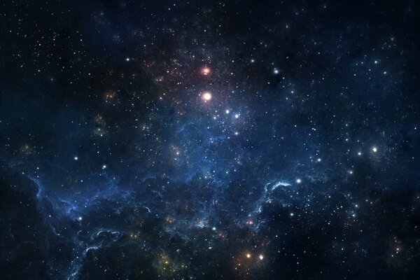 Image de lueur et nébuleuse dans l espace
