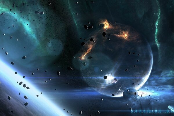 Dans l espace autour de la planète des amas d astéroïdes