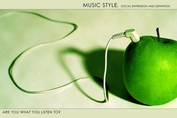 Muzyka w stylu zielonego jabłka