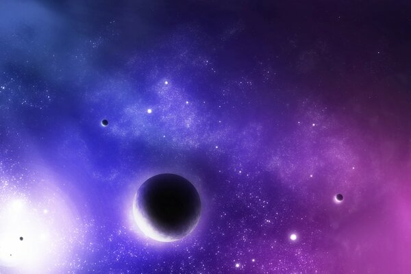 Фантастическая планета фиолетовой звезды