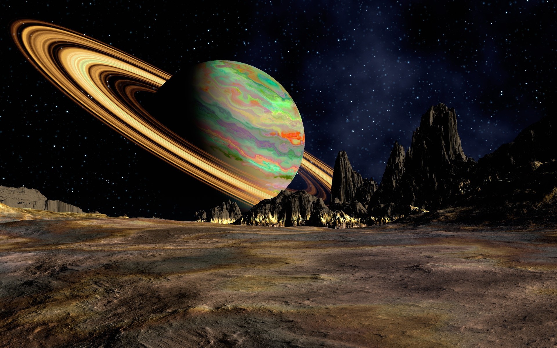 planet space landscape