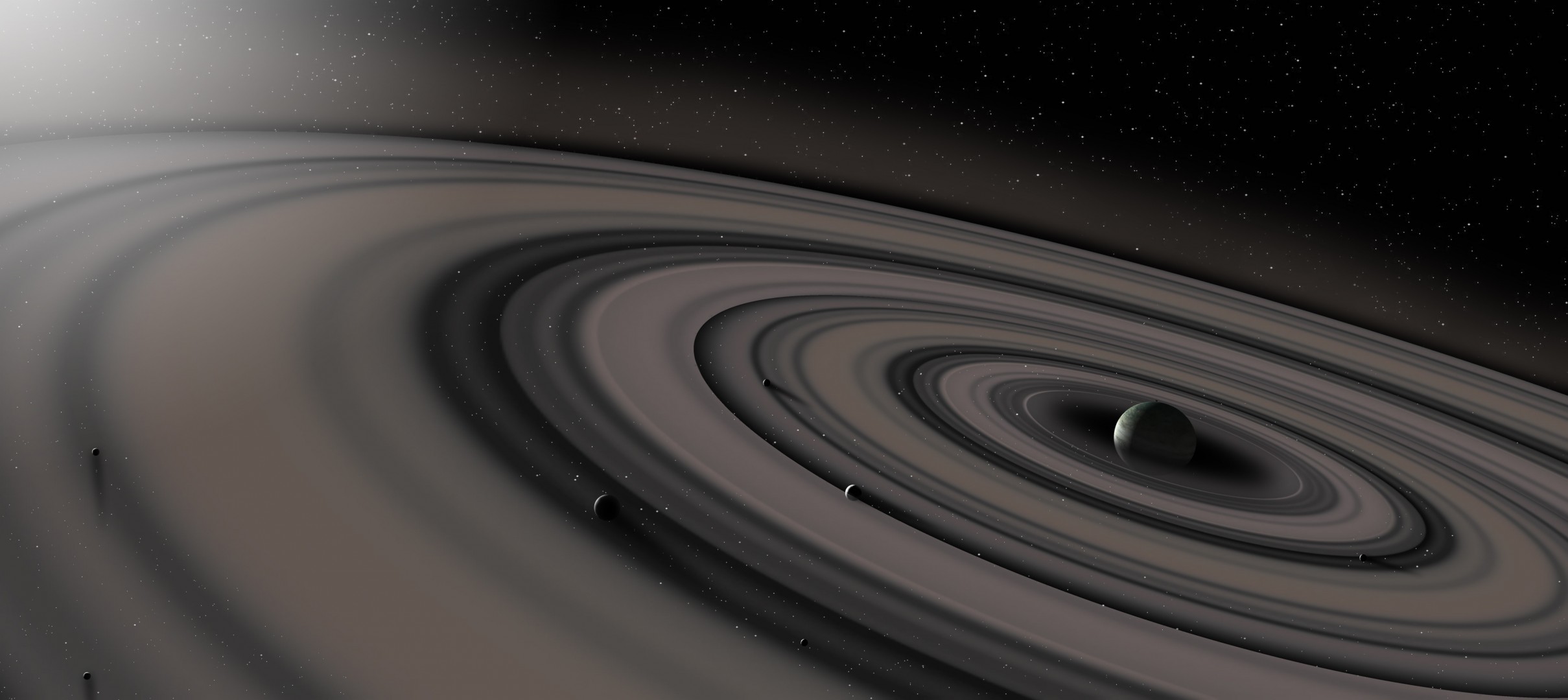 aturn belt asteroid gas giant rings space planet satellite