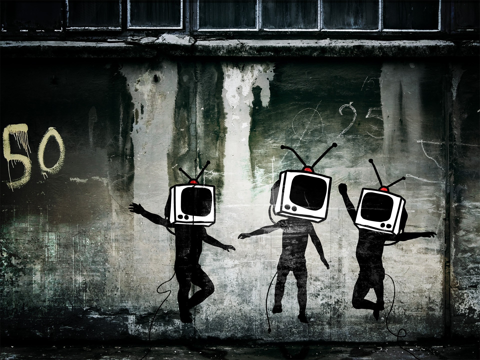 mur graffiti tv