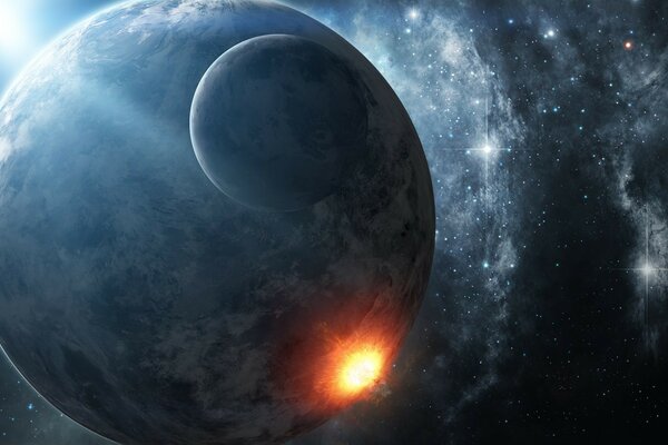 Explosion des planètes du système Solaire de zonage de l eau du territoire de la Russie
