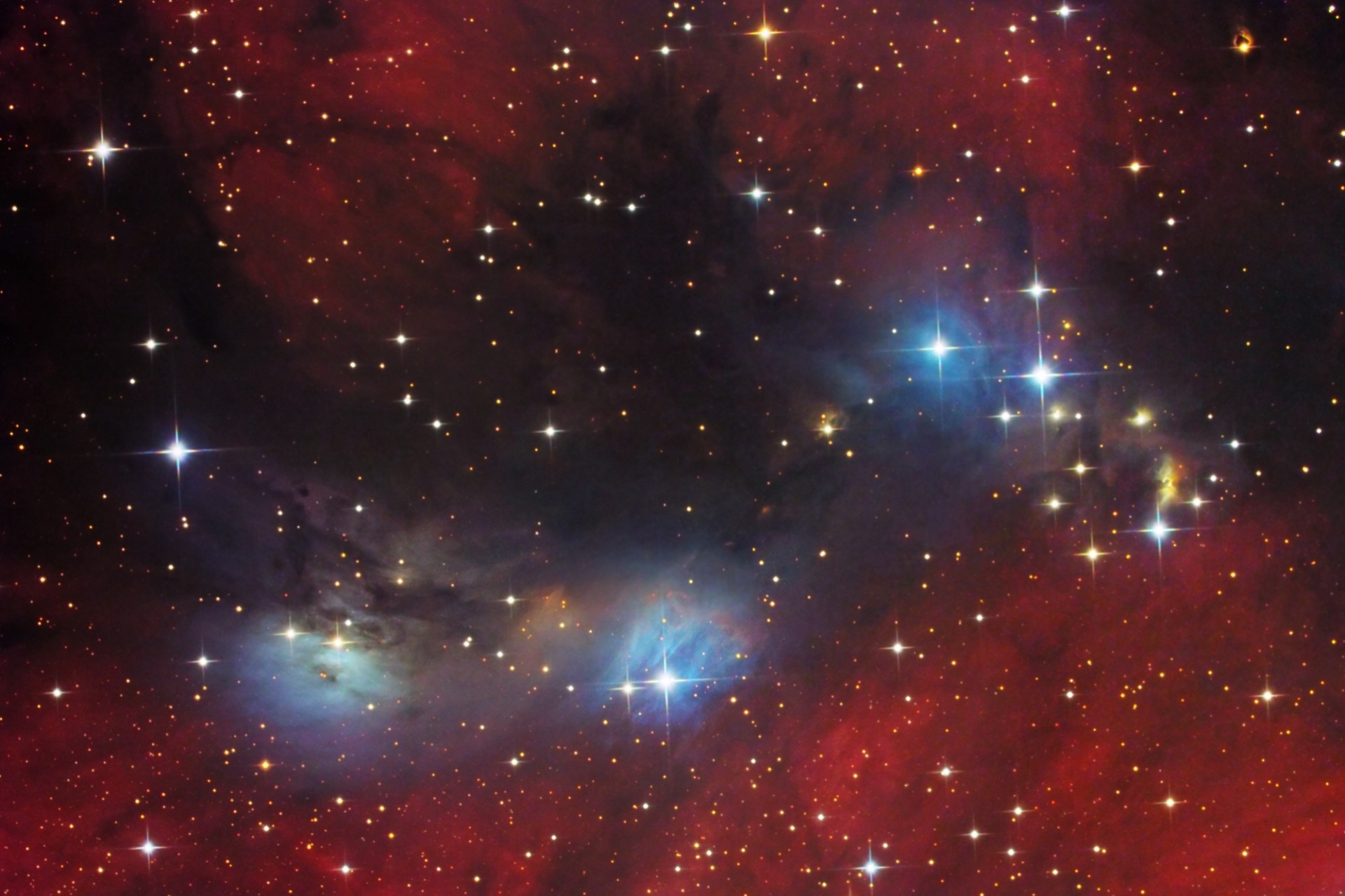 ngc 6914 łabędź vdb 132 mgławica kosmos