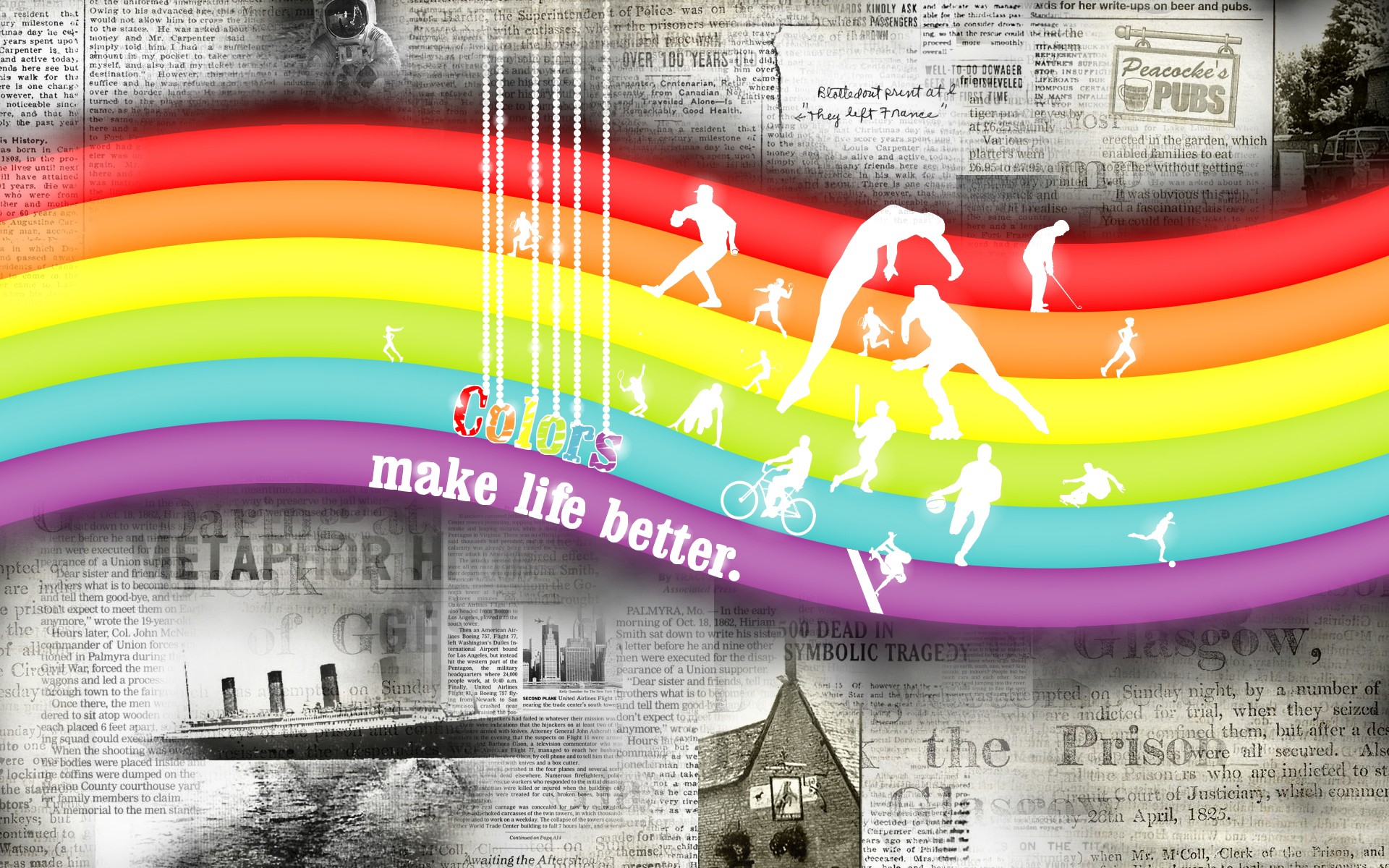 color make life better flowers rainbow of the newspaper