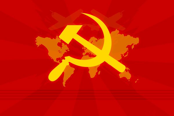 Komunistyczny symbol ZSRR sierp i młot