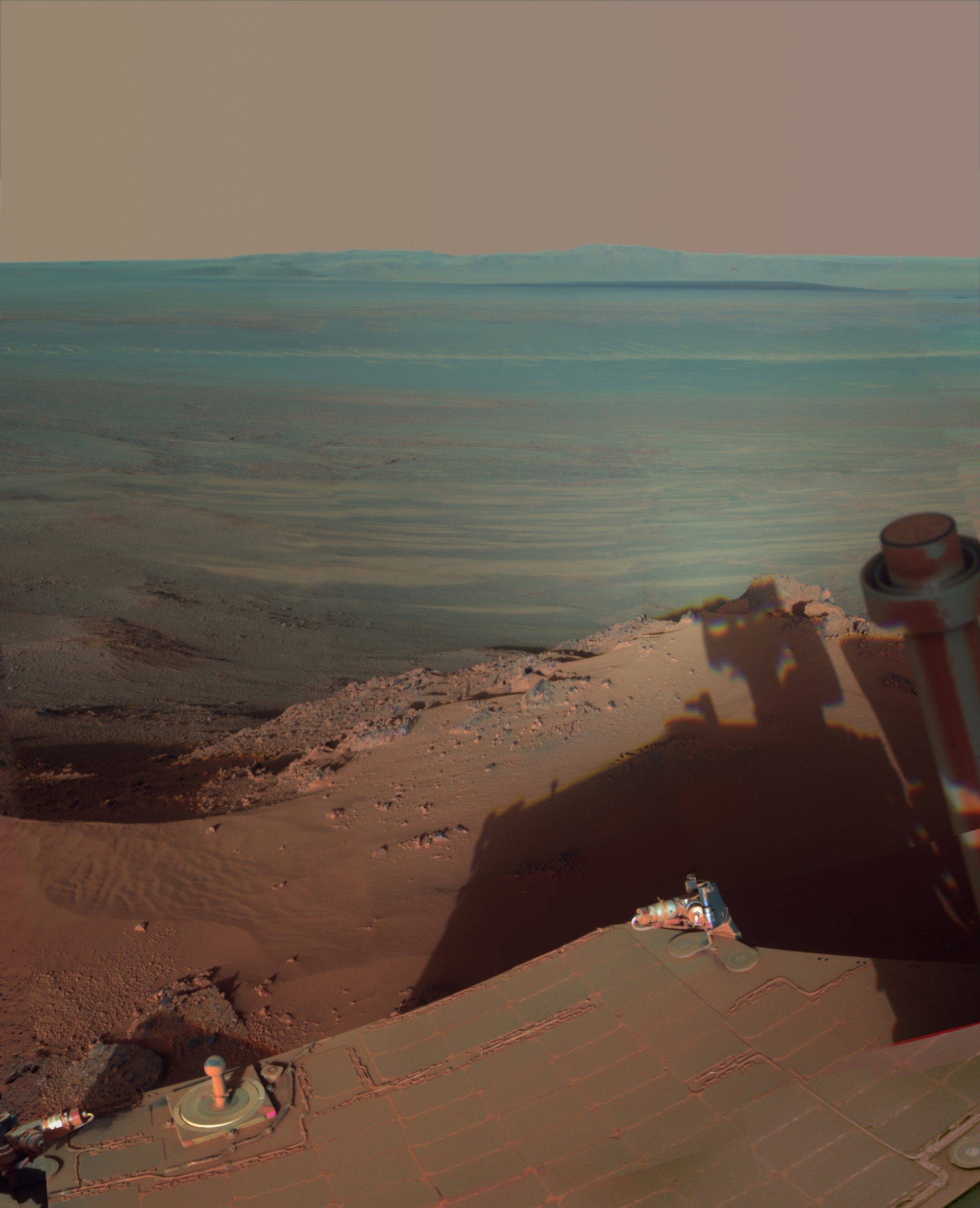 rover endeavour mars crater