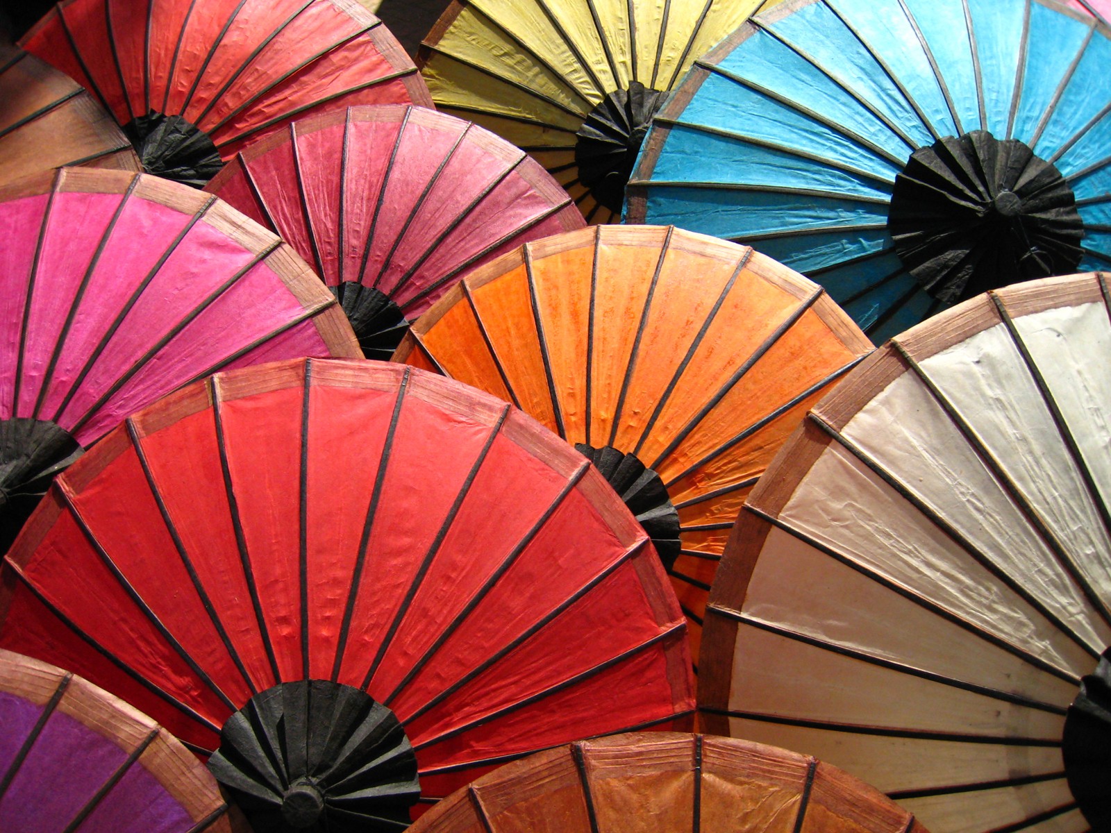 paint rainbow flowers palette umbrella