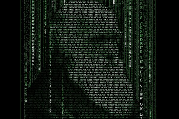 Charles Darwin in der Matrix