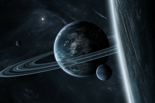 Un pianeta nello spazio buio e freddo