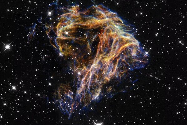 Explosion in space of an h29 star