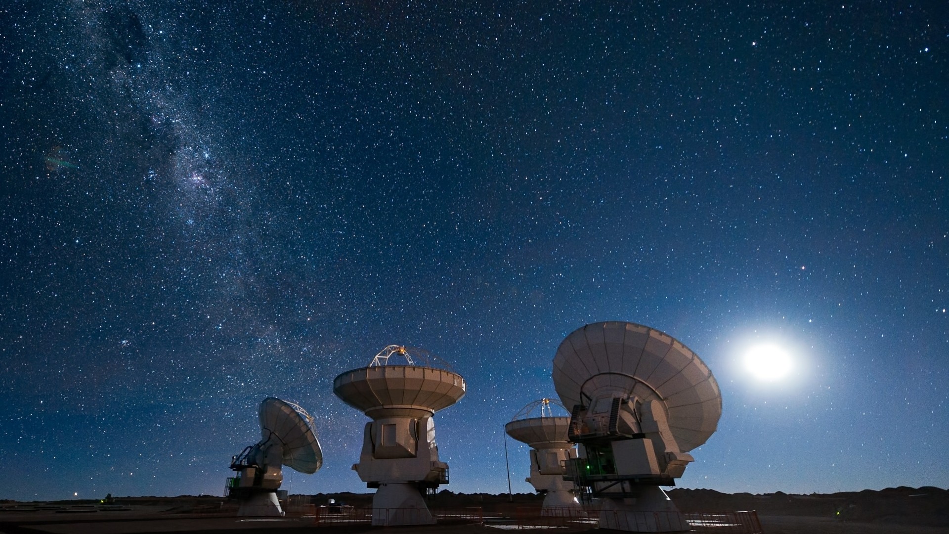 espace lune astronomie voie lactée ciel