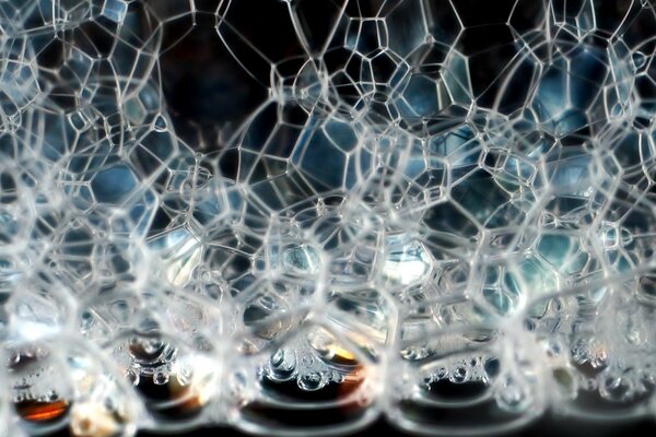 Soap bubbles of crystal structure