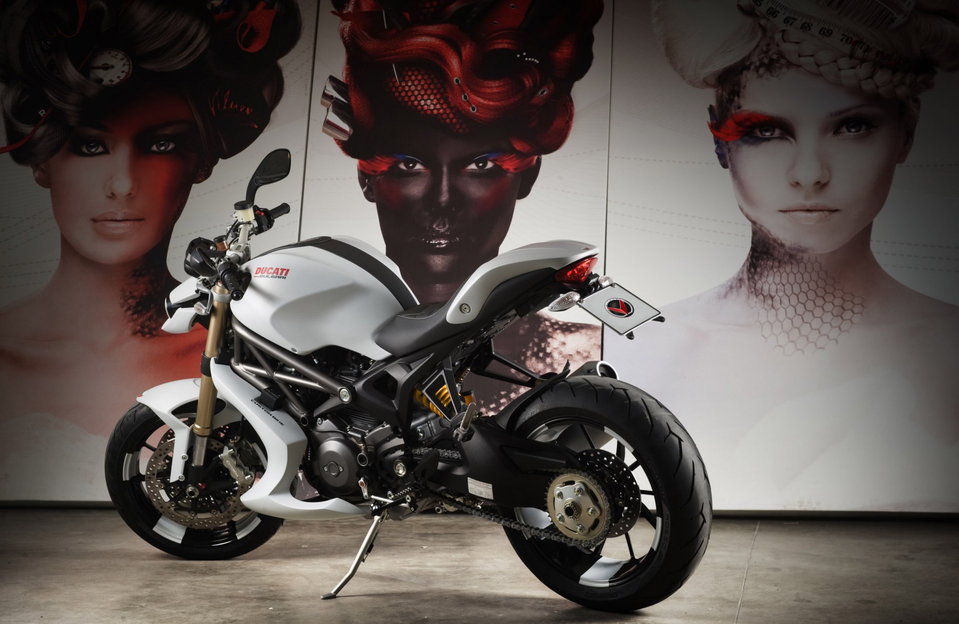 ducati monster 1100 evo bike motorcycle face