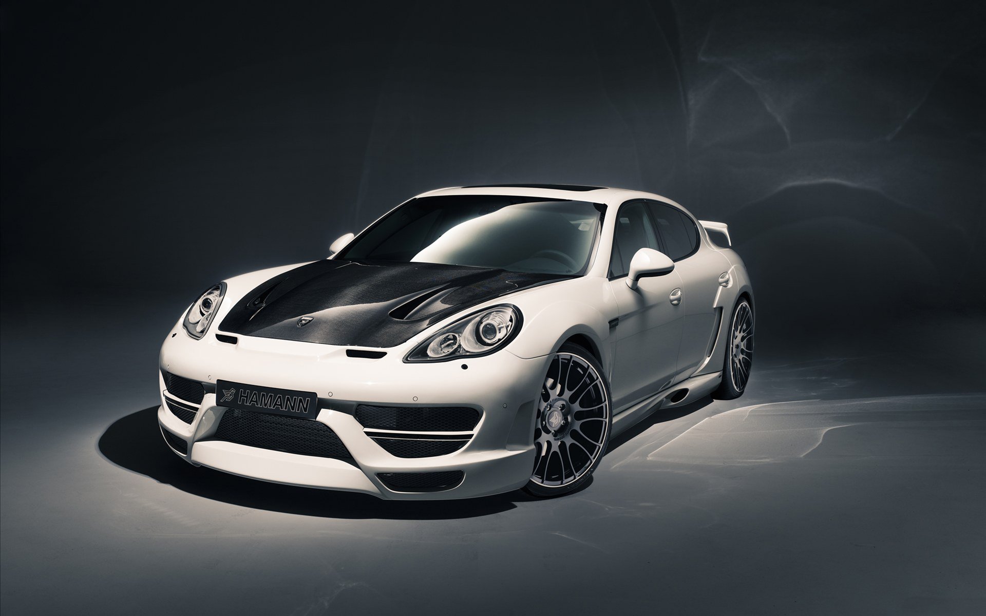 hamann cyrano porsche panamera porshe.panamera white front tuning background