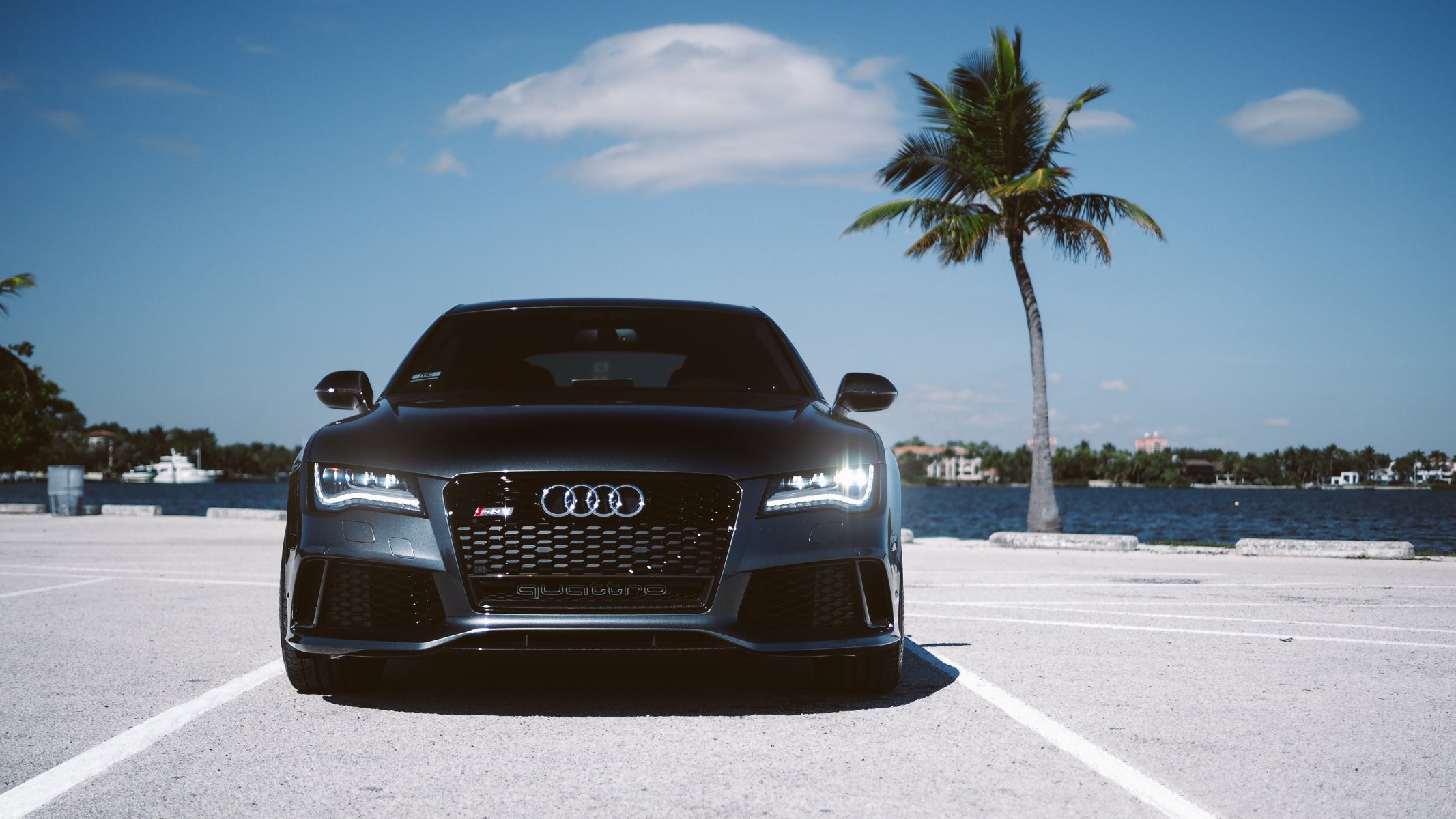 audi rs7 parkplatz